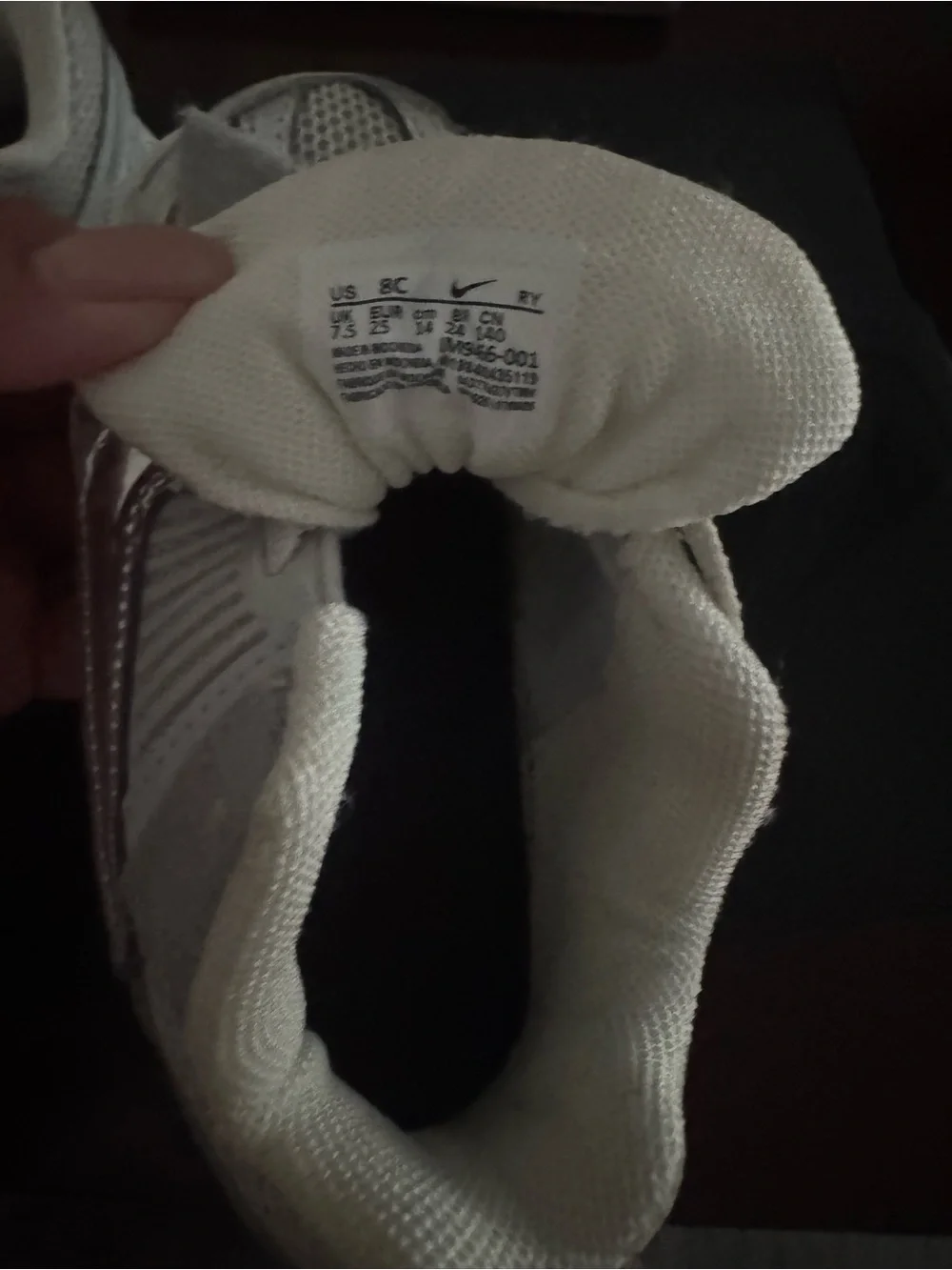 Nike Kids White Silver Vomeros Athletic Sneakers